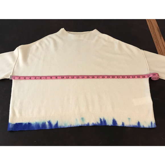 Anthropologie Pilcro The Alani 100% Cashmere Mock Neck Crop Sweater - Size MED - Picture 7 of 11